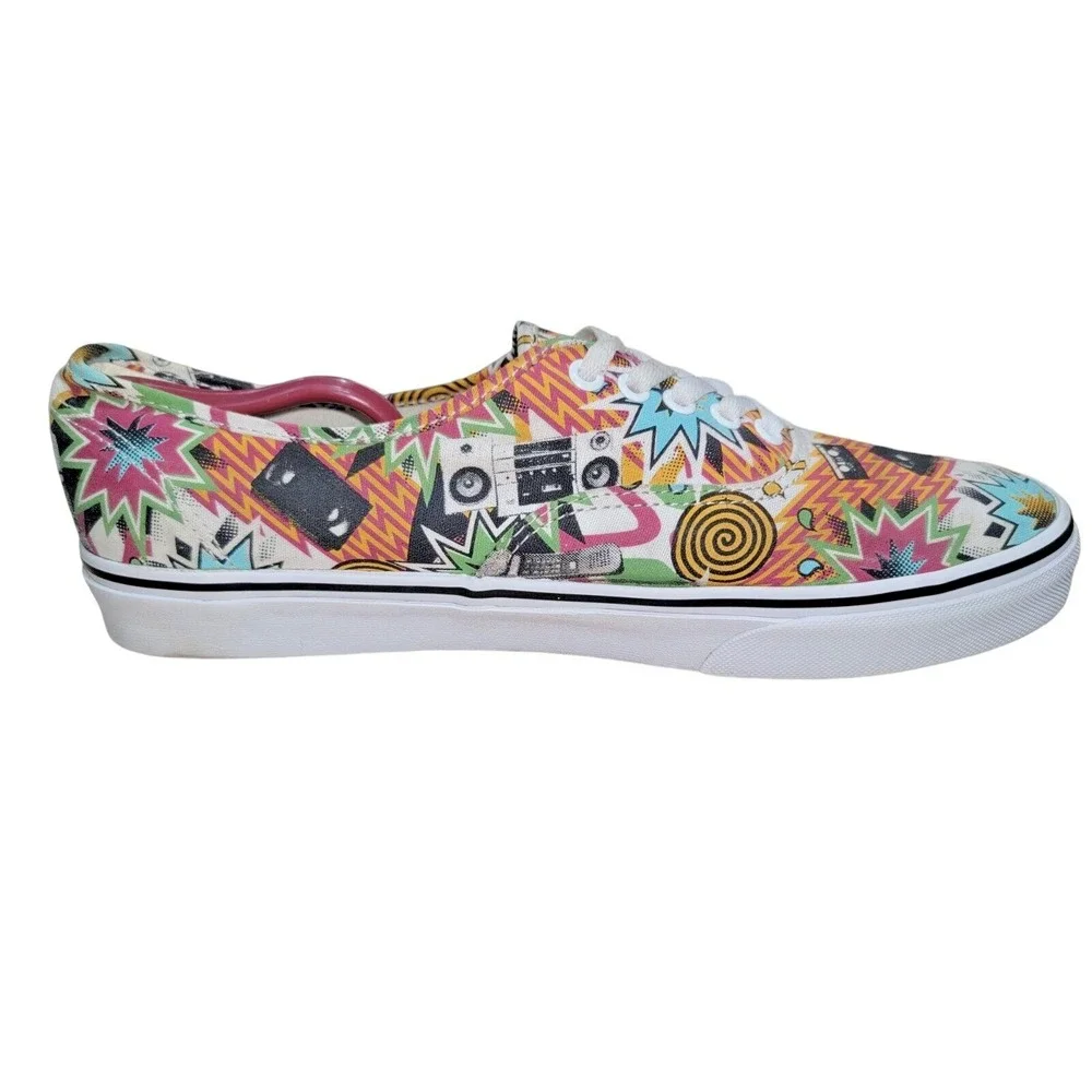 Vans Authentic 80's Boombox Mixtape Retro Cassette City Skate Shoes Sz 11.5